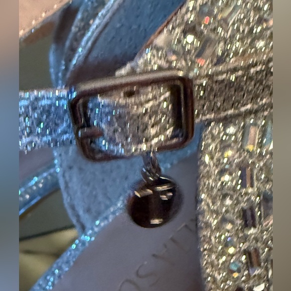 Thalia Sodi NWT Stunning Chace Ankle Strap Peep Toe Rhinestone Heels (SH079) - Picture 11 of 12